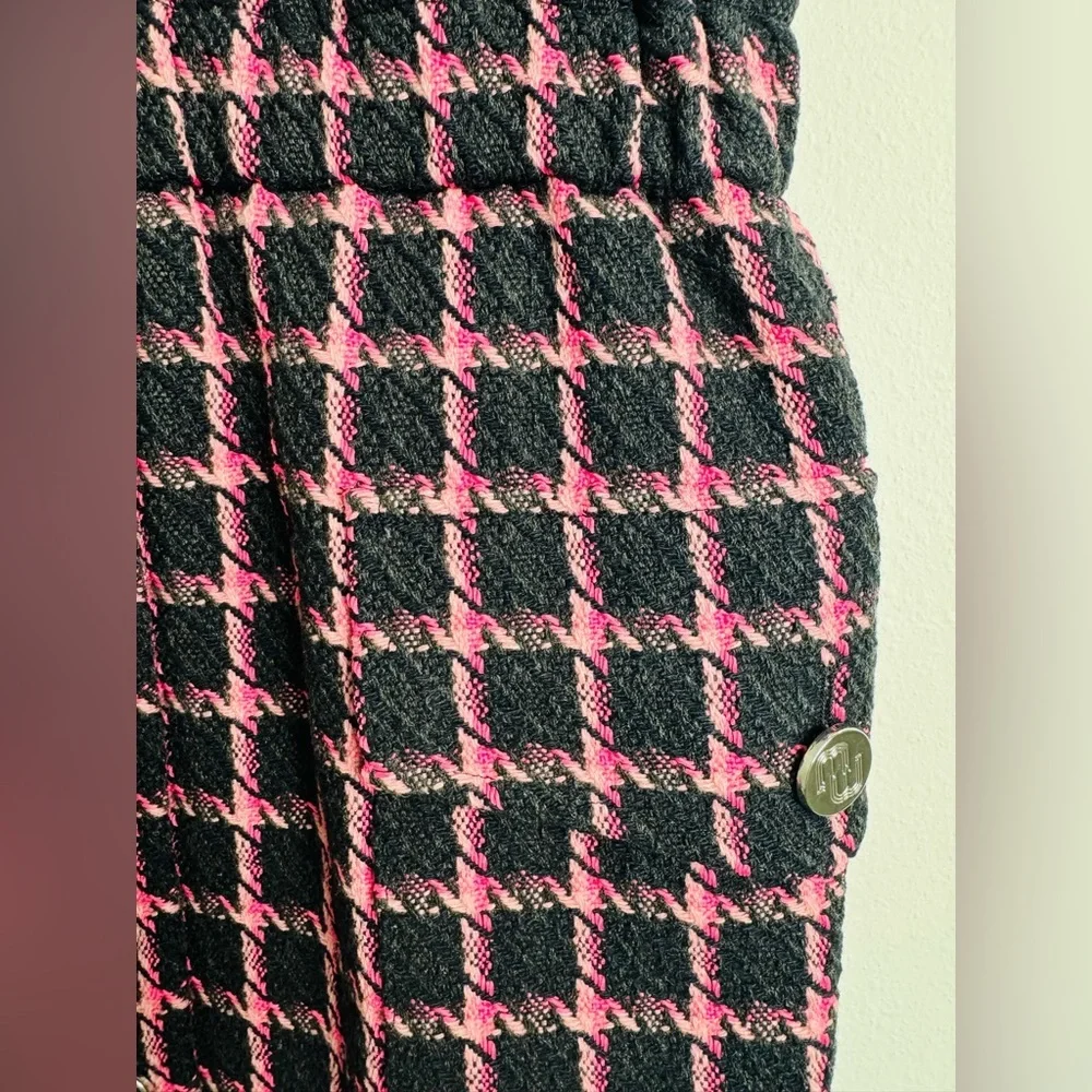 Maje Short dress with wide straps Checked Pattern New